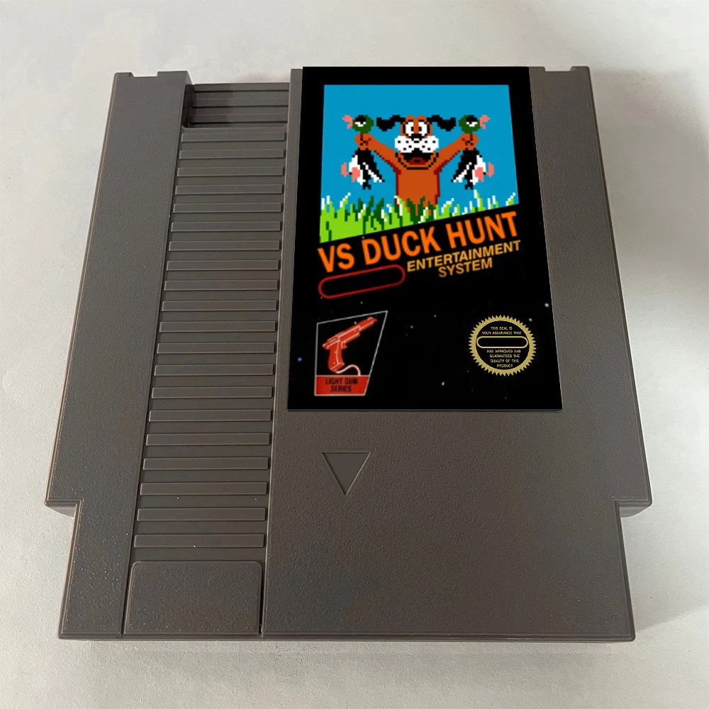 VS DUCK HUNT NES Rom Hack - 8 بت 72 دبابيس بطاقة الألعاب PAl/NTSC USA VERSION Game Cartridge لوحدة التحكم NES الكلاسيكية - اللغة الإنجليزية