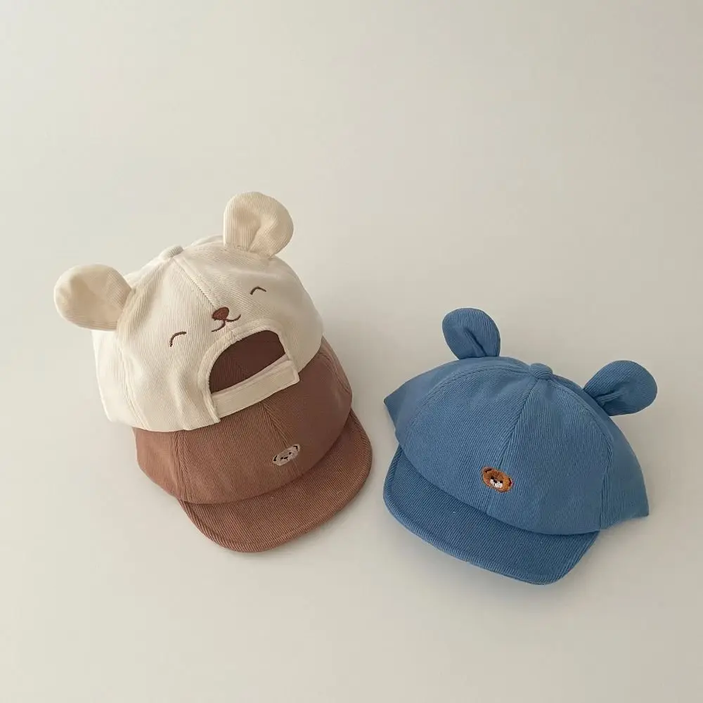 

New Cartoon Children Sun Hat Cute Bear Outdoor Baby Hat Boys and Girls Korean Infant Cap