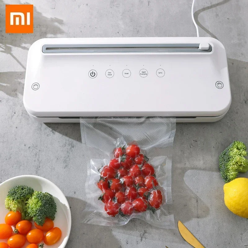 Xiaomi Mijia Food Vacuum Sealer Machine High Power Plastic Packaging Sealer Kitchen Food Storage Containers for Food Preservatio