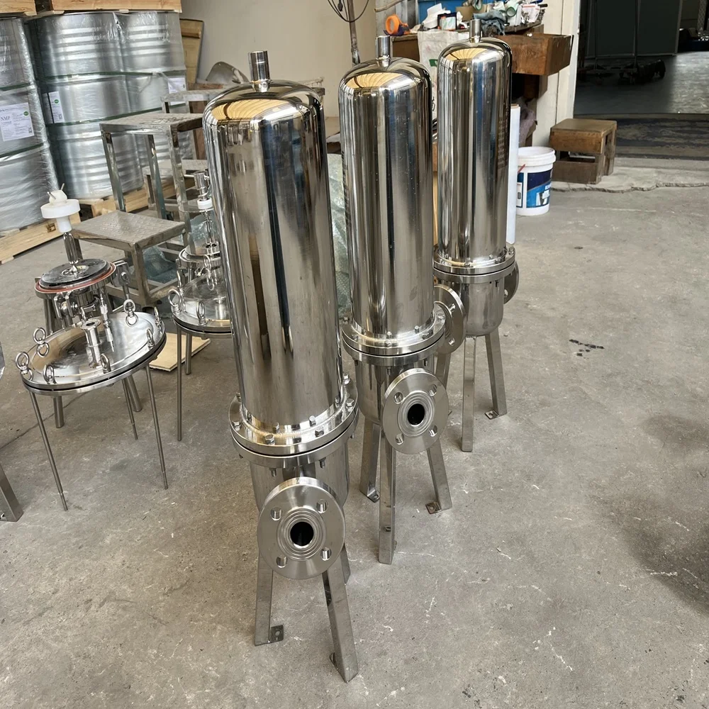 Sanitary 304/316 Stainless Steel Multi-Core Cartridge Liquid Filter 0.1-100m Filtration High Capacity For Wine Juice Water view 2