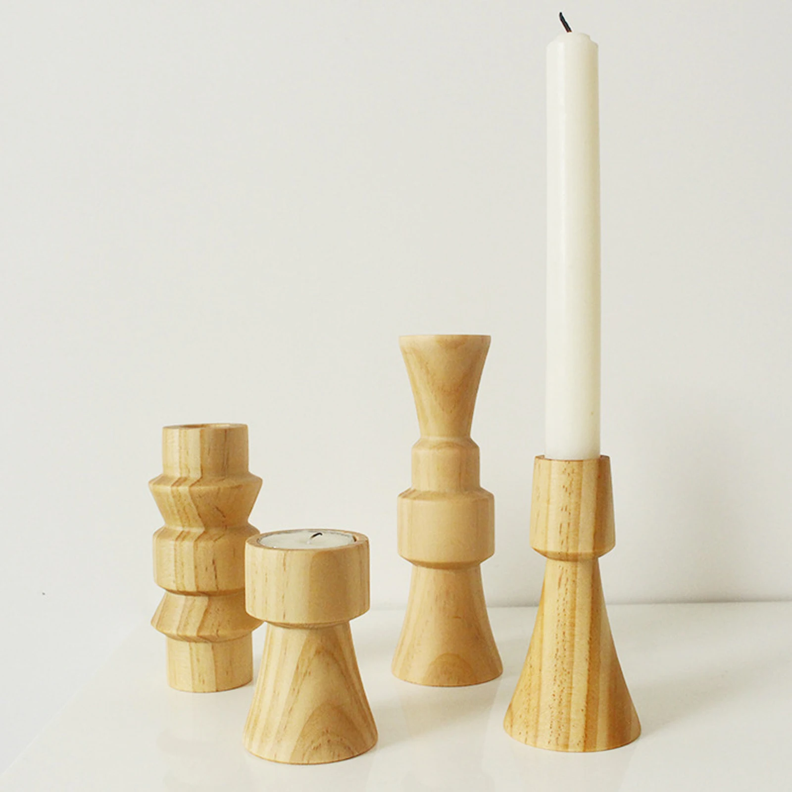 

Wooden Adornment Holder Elegant Nordic Style Home Decoration Restaurant Party Wedding Creative Decor