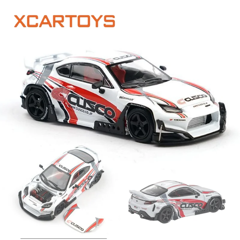 XCARTOYS POPRACE 1/64 PANDEM GR86‑CUSCO Racing Car Alloy Die‑cast Model Simulation Supercar Collectible Ornament Toy Gift