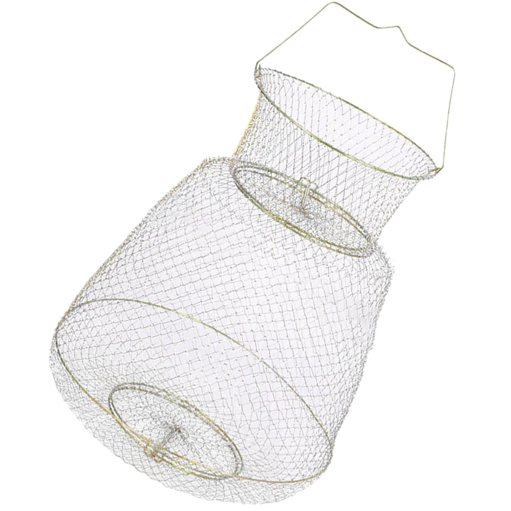 

Metal Fish Pole Fishing Net Protective Cage Basket Cast Nets for Catch Fishnets Baskets