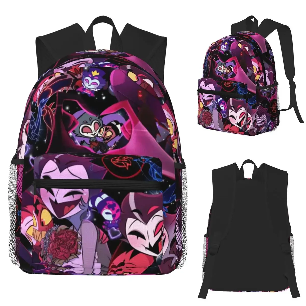 

Helluva Boss Stolas Cartoon Student Backpack School Bag Hiking Travel Daypack for Boys Girls Fashion Bookbag Shoulder Bags