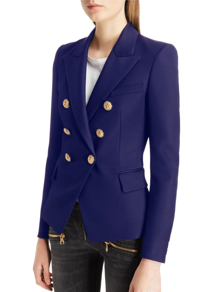 Blazer elegante y elegante de longitud media para mujer, abrigos de moda, ajuste Delgado, ropa de primavera y otoño, estilo británico