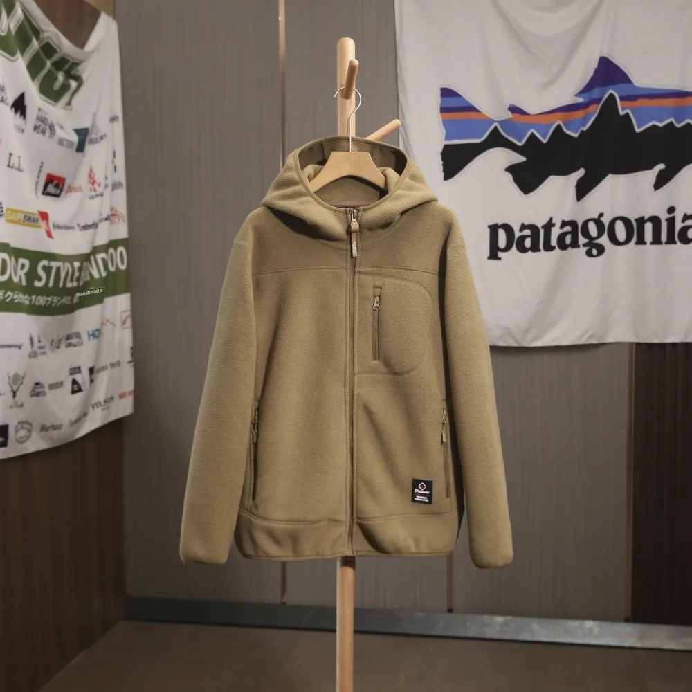

Thiened Fce Jaet с капюшоном ex Casual Sle Теплое длинное пальто из полиэфирного волокна све на молнии на осень-зиму