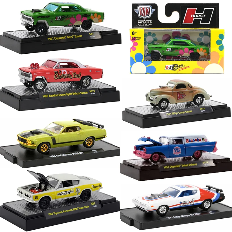 1/64 GreenLight Bburago M2 Machines Alloy Cars Models 1:64 Diecasts Vehicles Miniatures Simulation Collection Toys For Boy Gifts