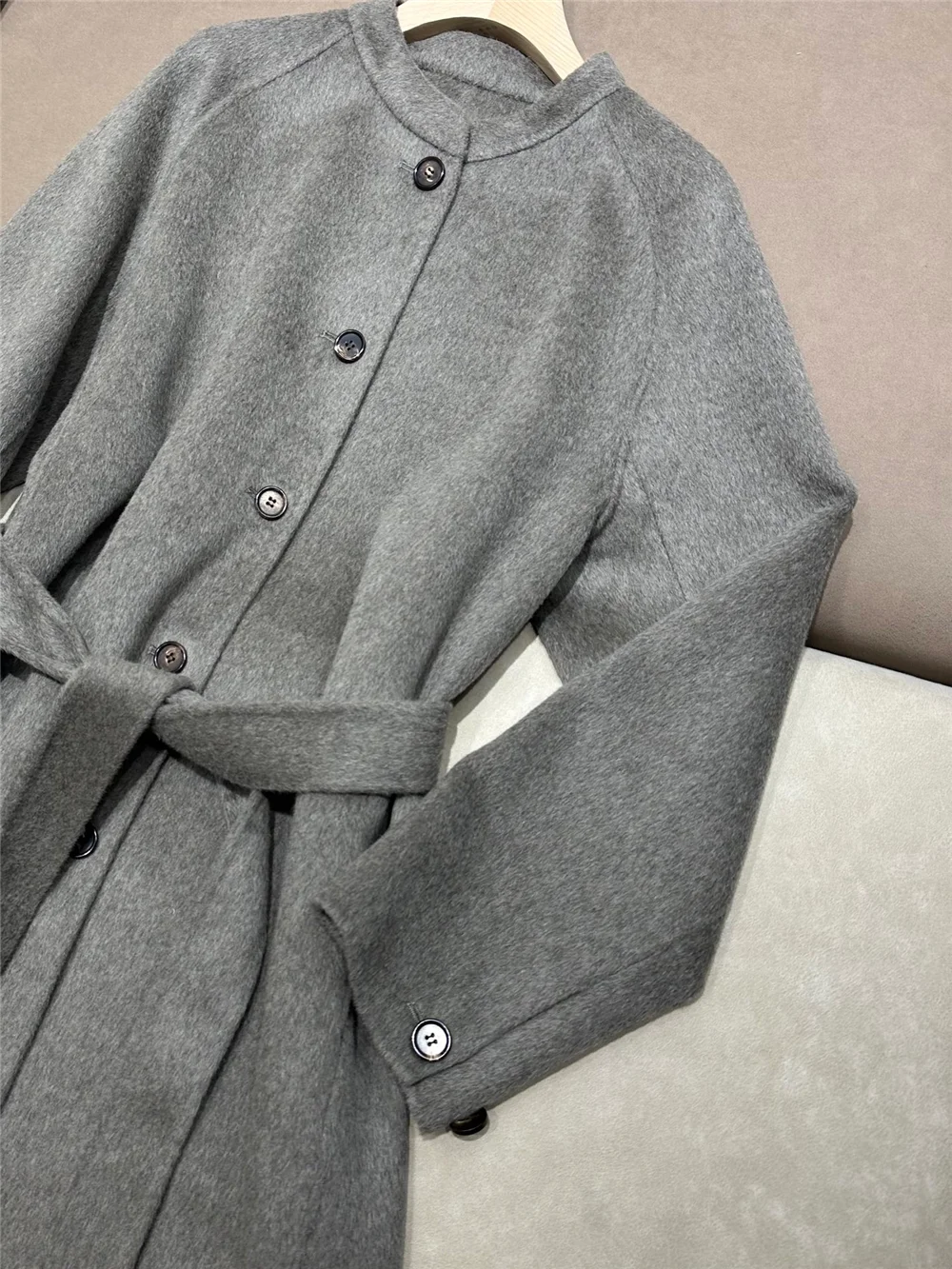 Women's Wool-Cashmere Blend  T - Wool Blend Coat ulasan dan harga
