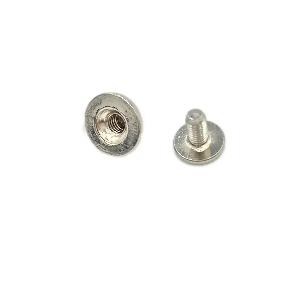 100pcs 9x6mm Flat Cone Zinc Alloy Spike Screw Back Studs Punk Spike Leathercraft Rivet Pet Collars Bracelet Shoes Making