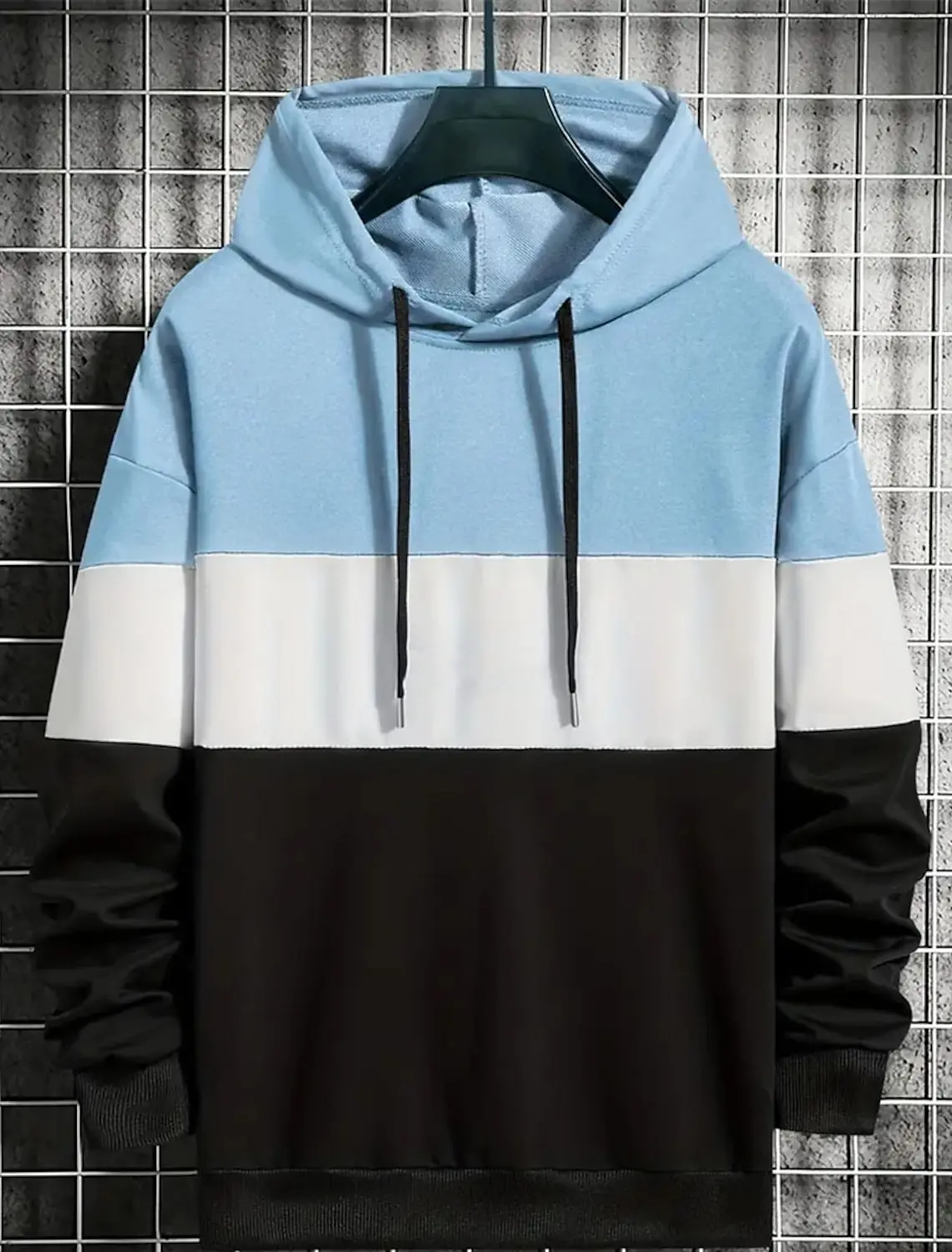 Men's Hoodies Fashion 3D Color Block Print Sweatshirts For Men Casual Simple Style Oversized Pullover Autumn and Winter Clothing