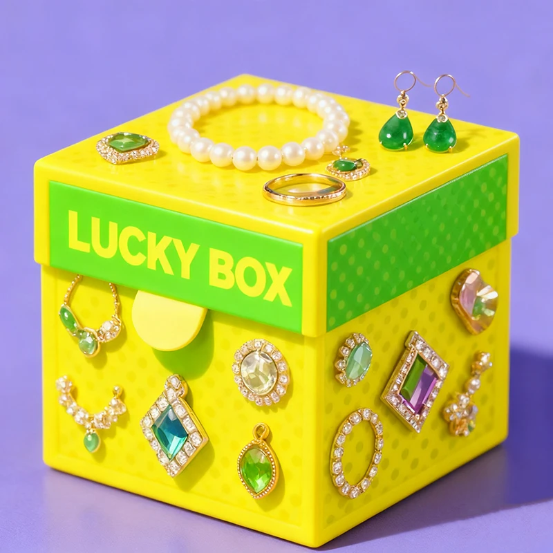 عشوائي 1/10/30/50 قطعة أو أزواج مجوهرات مختلطة انتزاع حقيبة نمط غامض مع أقراط خواتم القلائد أو أساور هدية عشوائية #1