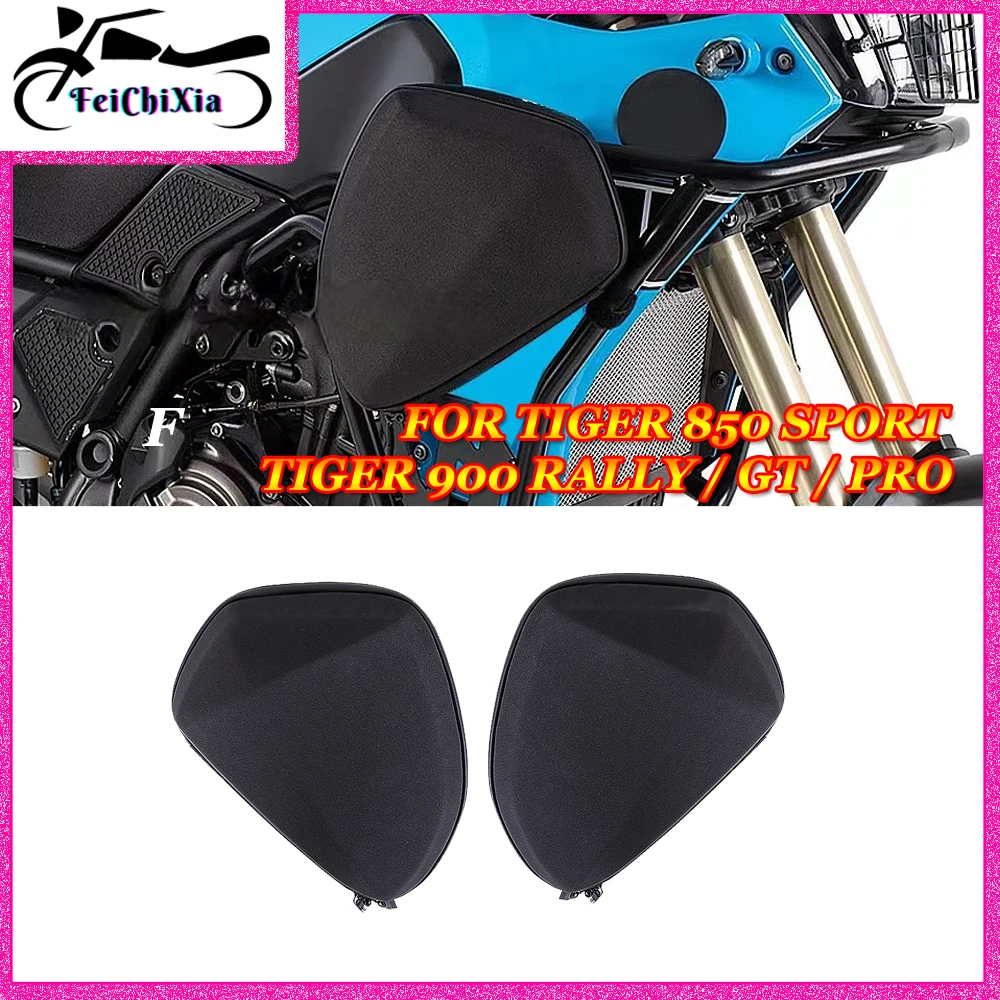 

Motorcycle Crash Bar Bags Kit For Tiger 850 Sport 2021 TIGER 900 RALLY GT PRO 2020 Accessories Bumper Bag