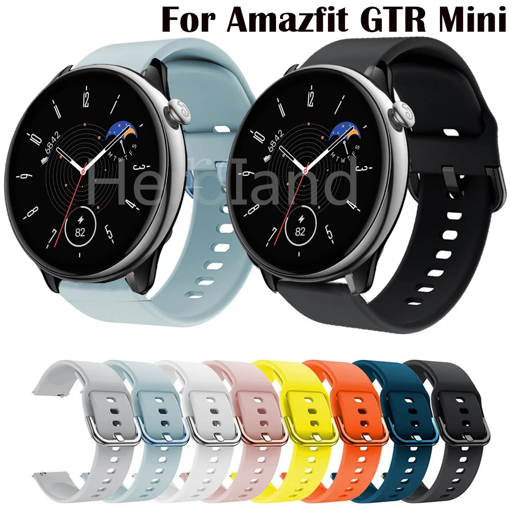 Watchband Silicone For Amazfit GTR mini/GTR 4 3 Pro 2/Amazfit GTS 4 3 2 2e Strap Smart Wristbands Bracelet 20mm 22mm Watchstrap