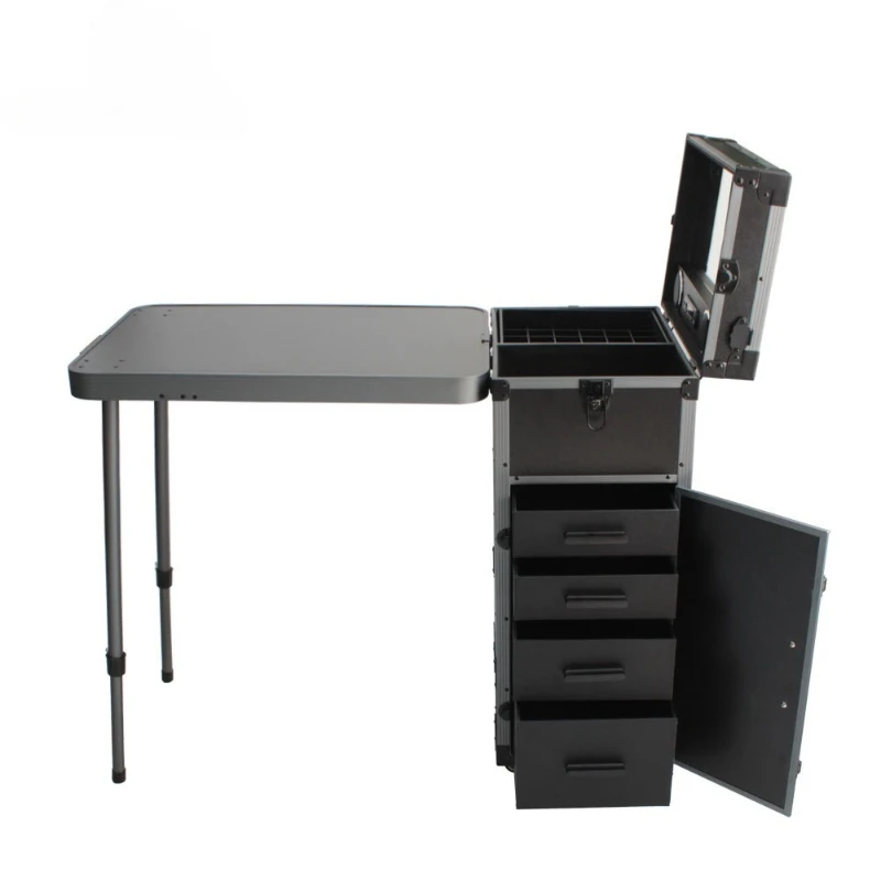 

Nail art cosmetic case is portable and can be stored when going out. Nail art workbench is dedicated to tattoo