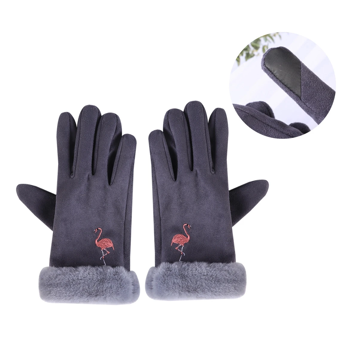 

Thermal Touchscreen Gloves Winter Warm Women Riding Anti-slip Water-resistant Cycling Gloves for Phone Use Cold Weather