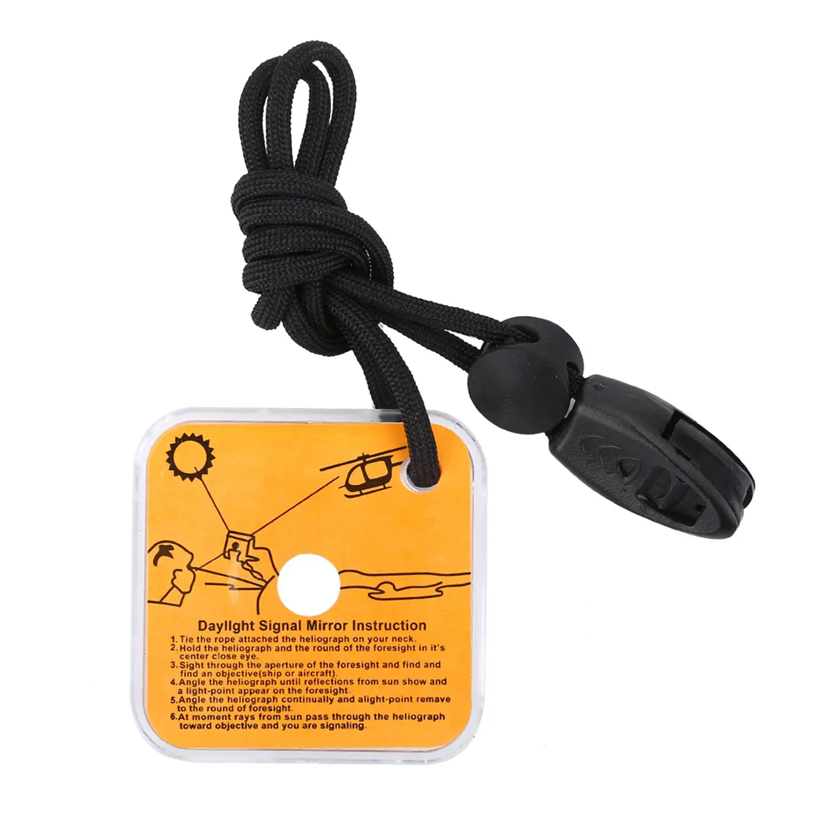 Multifunctional Emergency Reflective Signal Mirror for Outdoor Survival Kit Kayaking and Boating