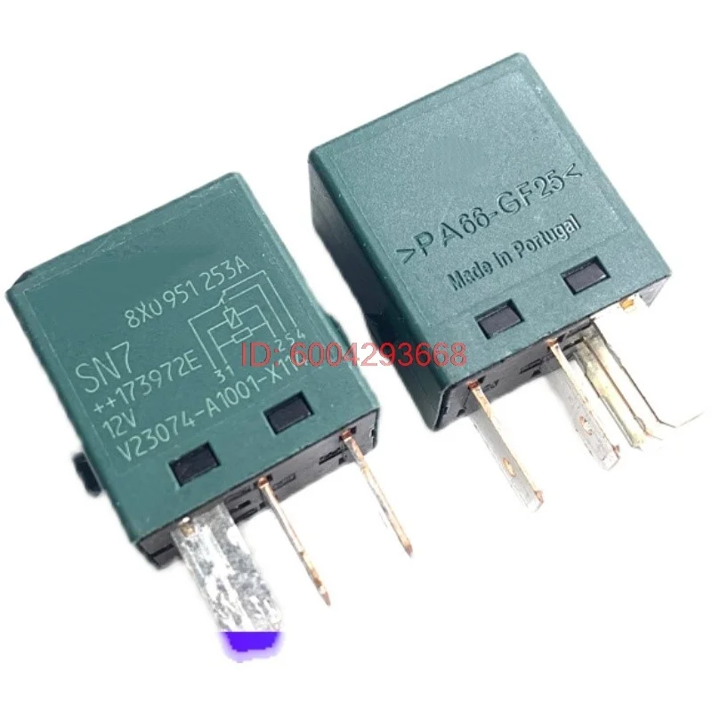 5PCS 100% new 655 automobile relay V23074-A1001-X114 12VDC 5 plug 8X0 951 253A for headlight CAR RELAY Good