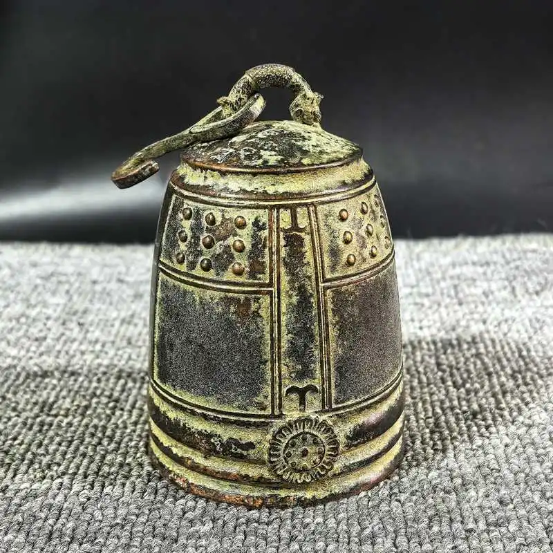 Ornement de temple antique pur, pendentif en cuivre pour chambre, cloche artisanale porte-bonheur et apaisante