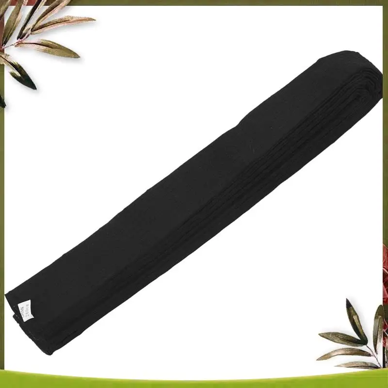 A08P-3X เข็มขัดนุ่มโซ่คาราเต้เทควันโดศิลปะการต่อสู้สีดํา