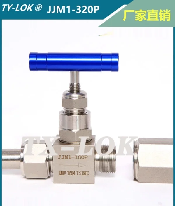 Pressure gauge JJM-160P globe valve needle valve 304 316 stainless steel high-pressure welded internal thread instrument valve