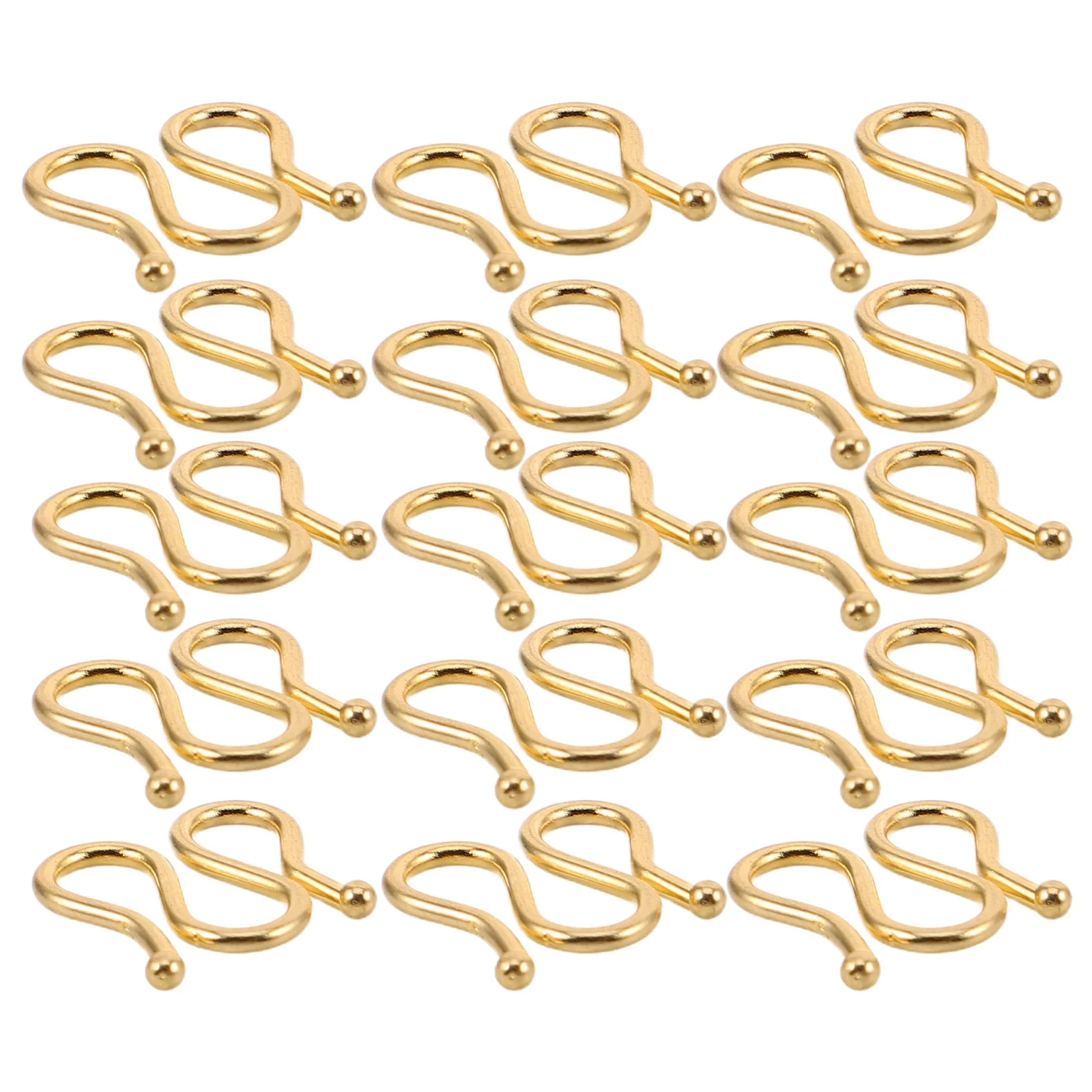 

60Pcs Stainless Steel DIY Jewelry Clasps Double Head Necklace Bracelet Connectors Metal Closures Connector Stainless Steel