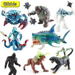 Action Figures Marine Green Crab Monster Digit Octopu Mythology Animal Figurines Ice Troll Warcraft Warrior Plastic Children Toy