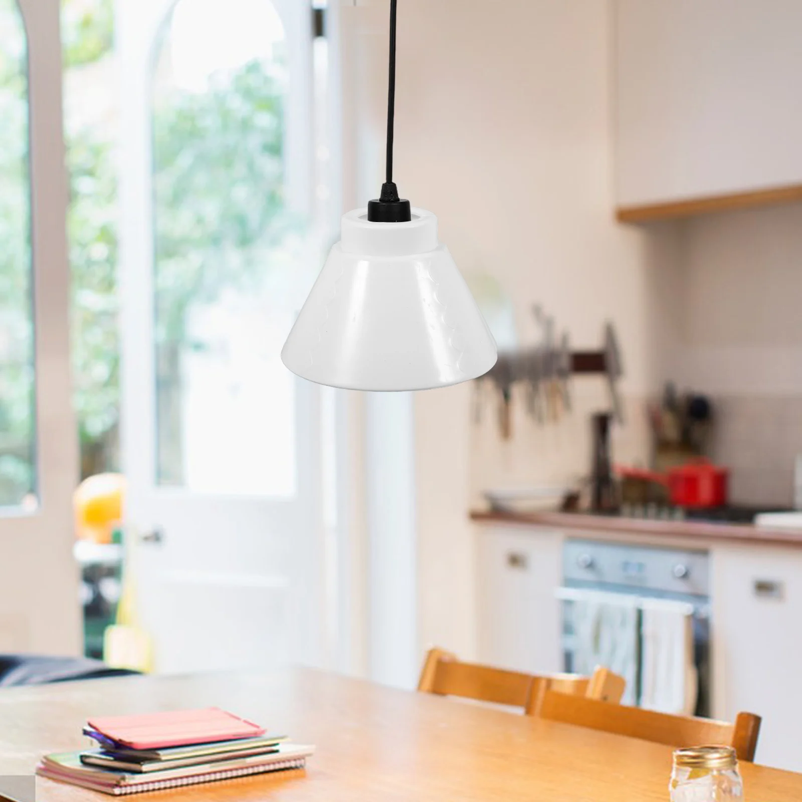 

4 set Plastic Lamp Shade Replacement For E27 Light Fixtures Durable Lightweight Lighting Accessories Ceiling Pendant Wall Cover