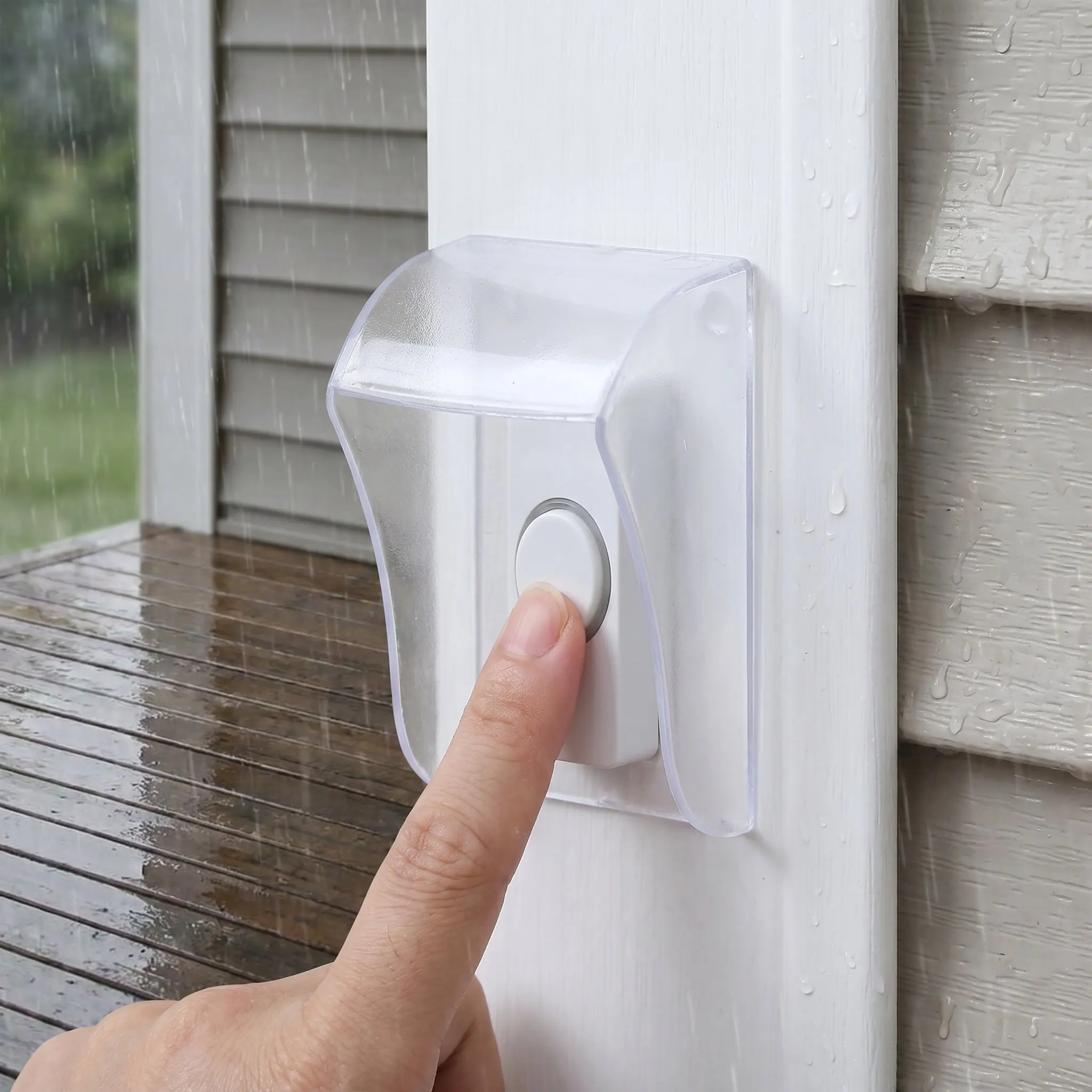 Access Control Rain Cover Doorbell Weatherproof Fingerprint Time Attendance Machine Dust Water Shield For Video Doorbell Lock