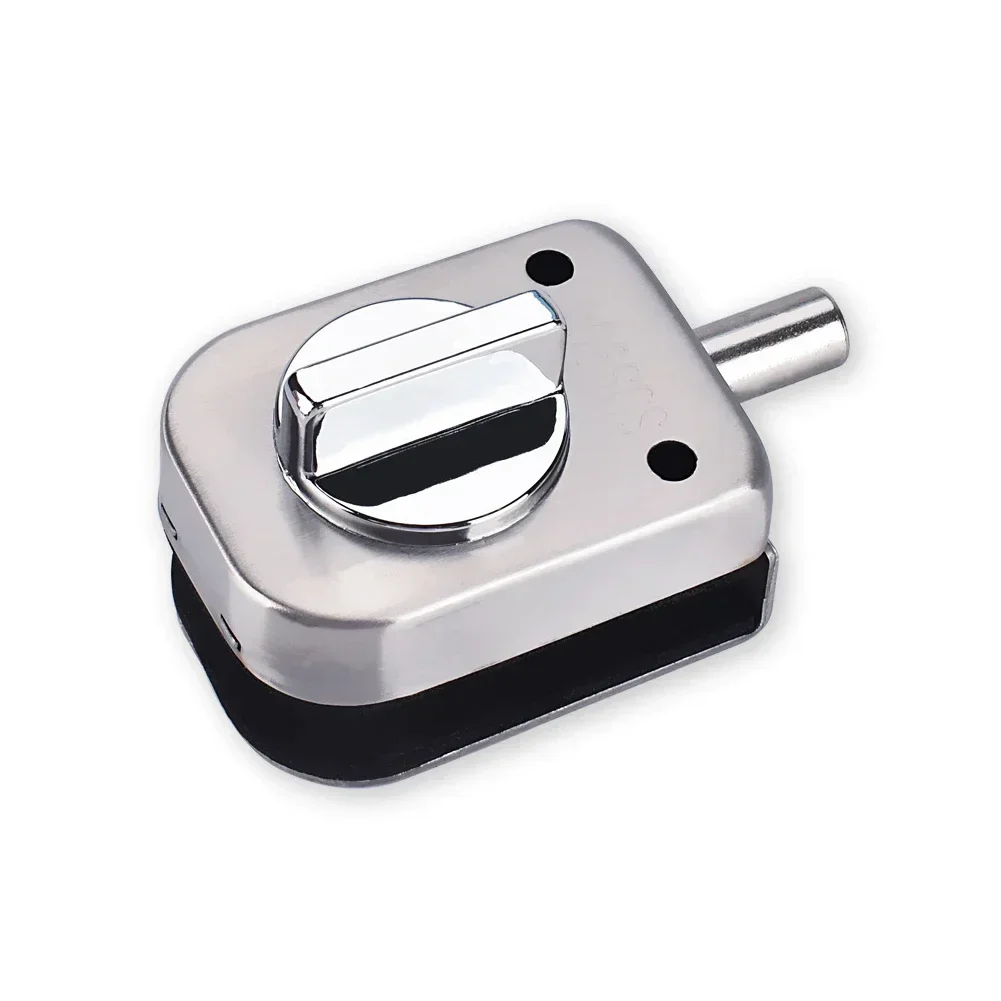 ALLGOOD Glass Door Lock Sliding Door Chain Locks Stainless Steel Latch Punch-Free Ground Lock For Window Cabinet Hotel Home Hard