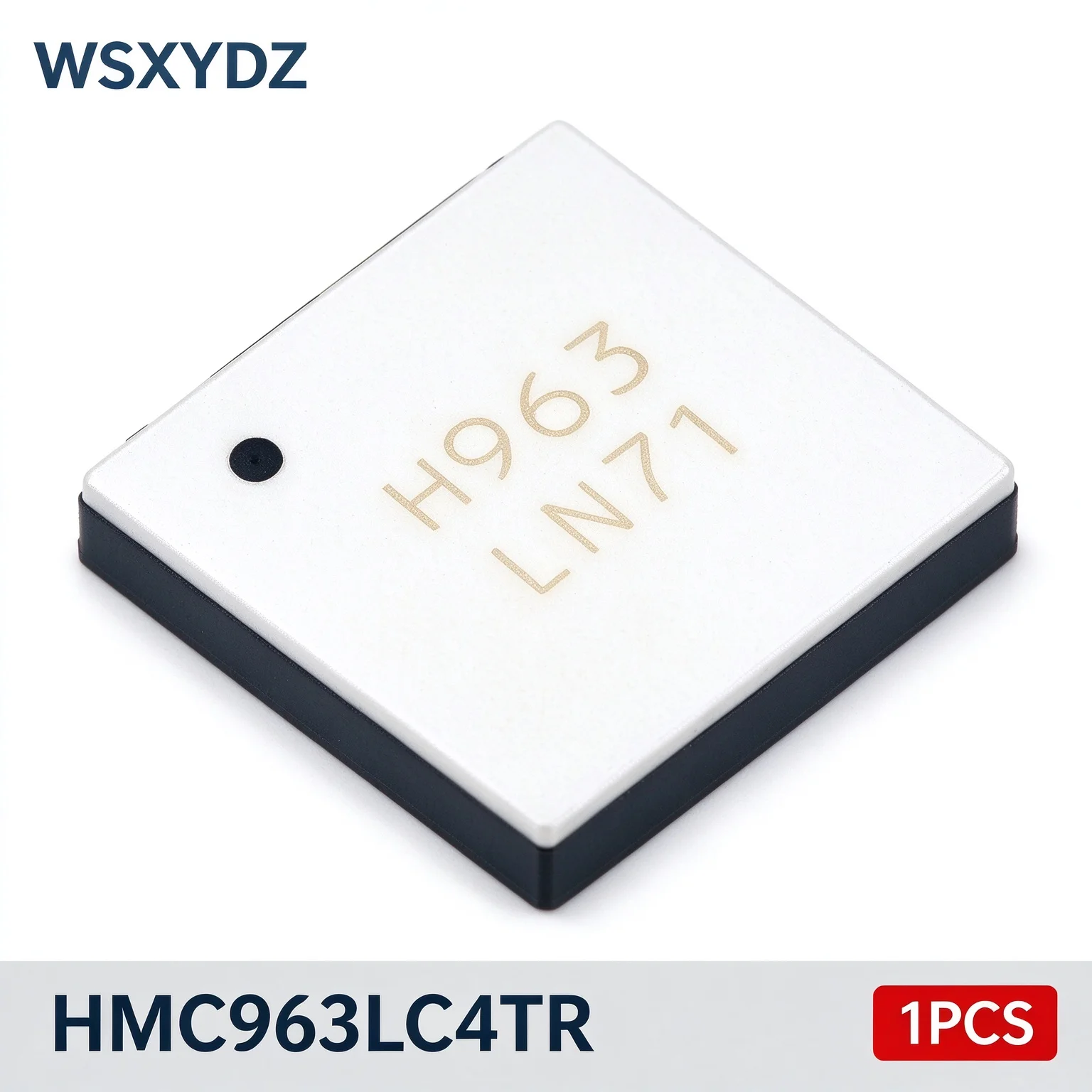 1PCS HMC963LC4TR HMC963 6-26.5 GHz GaAs pHEMT MMIC LNA 2.5dB NF 22dB Gain +10dBm P1dB OIP3 18dBm 3.5V QFN-24 ADI