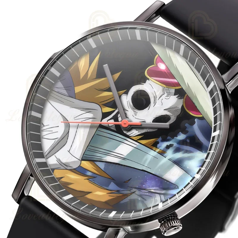 New One Piece Children's Watch Anime Figure Luffy Ace Nami Sanji Zoro Boys Girls Quartz Electronic Kids Watch Gifts