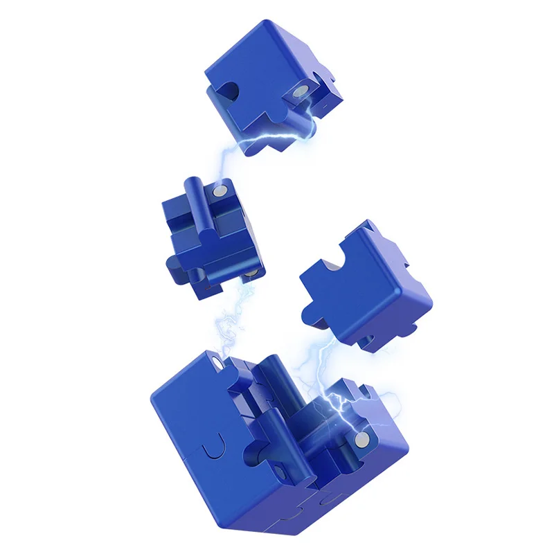 Cubo mágico magnético, bloques de construcción de aleación de aluminio, cubos infinitos, Fidget Spinner, juguetes sensoriales, juguetes para aliviar el estrés EDC