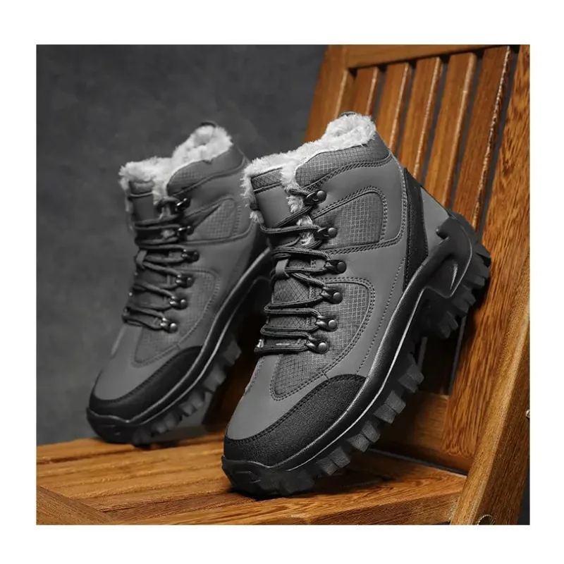 

Warm Cold Proof Snow Boots for Men Outdoor Hiking High Top Winter Shoes Man Anti Slip Offer Sale Original Deals Waterproof Fur