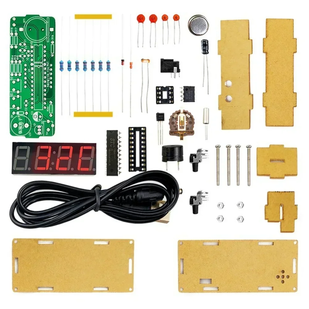 Electronic Clock Kit Electronic Clock Making DIY Soldering Of Individual Parts For Test Measurement Tool Accessory