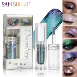 SAM SUGAR muti-use Chameleon Pearl Liquid Eyeshadow Water Resistant Highlight Brightening Fine Shimmer Festival Stage Makeup