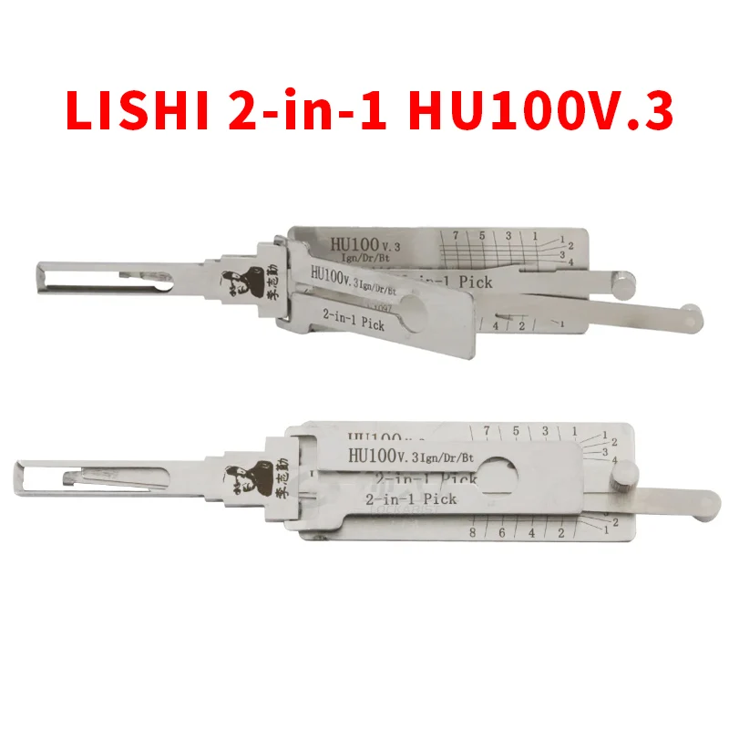 

Lishi 2in1 HU100 Pick Tool for Buick Chevrolet Cadillac Car Door Decoder Lockpick HU00V.3 Locksmith Tool