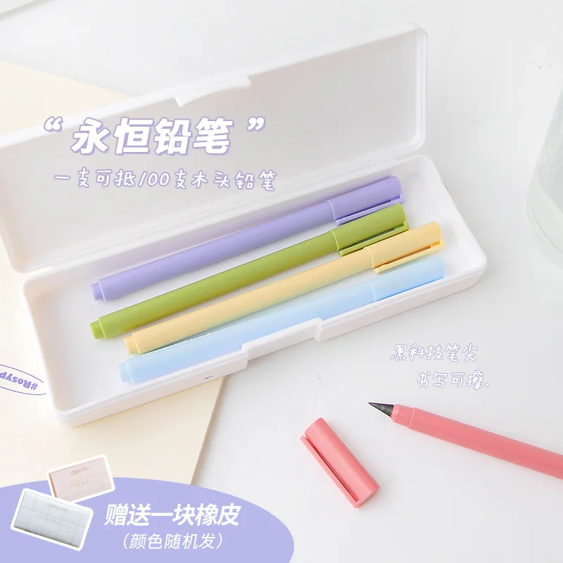 Eternal Pencil for Kids Unlimited Writing Pencil Inkless School Stationery Supplies Office Accessories