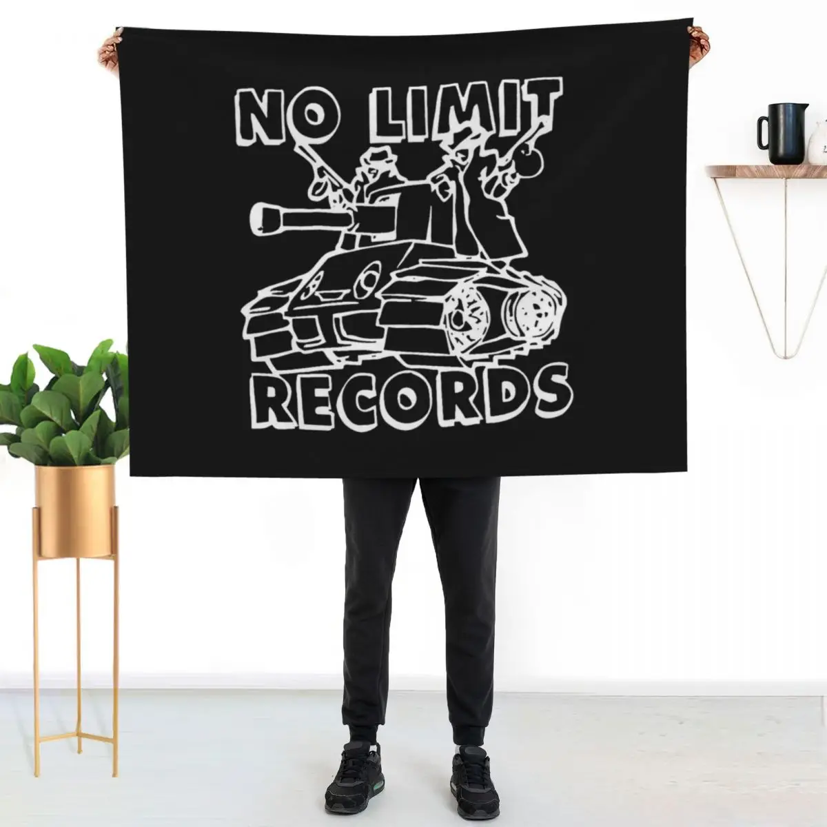 No Limit Records Throw Blanket Luxury Designer Blankets For Sofas Travel Cute Extra Large Throw Plaid on the sofa Blankets