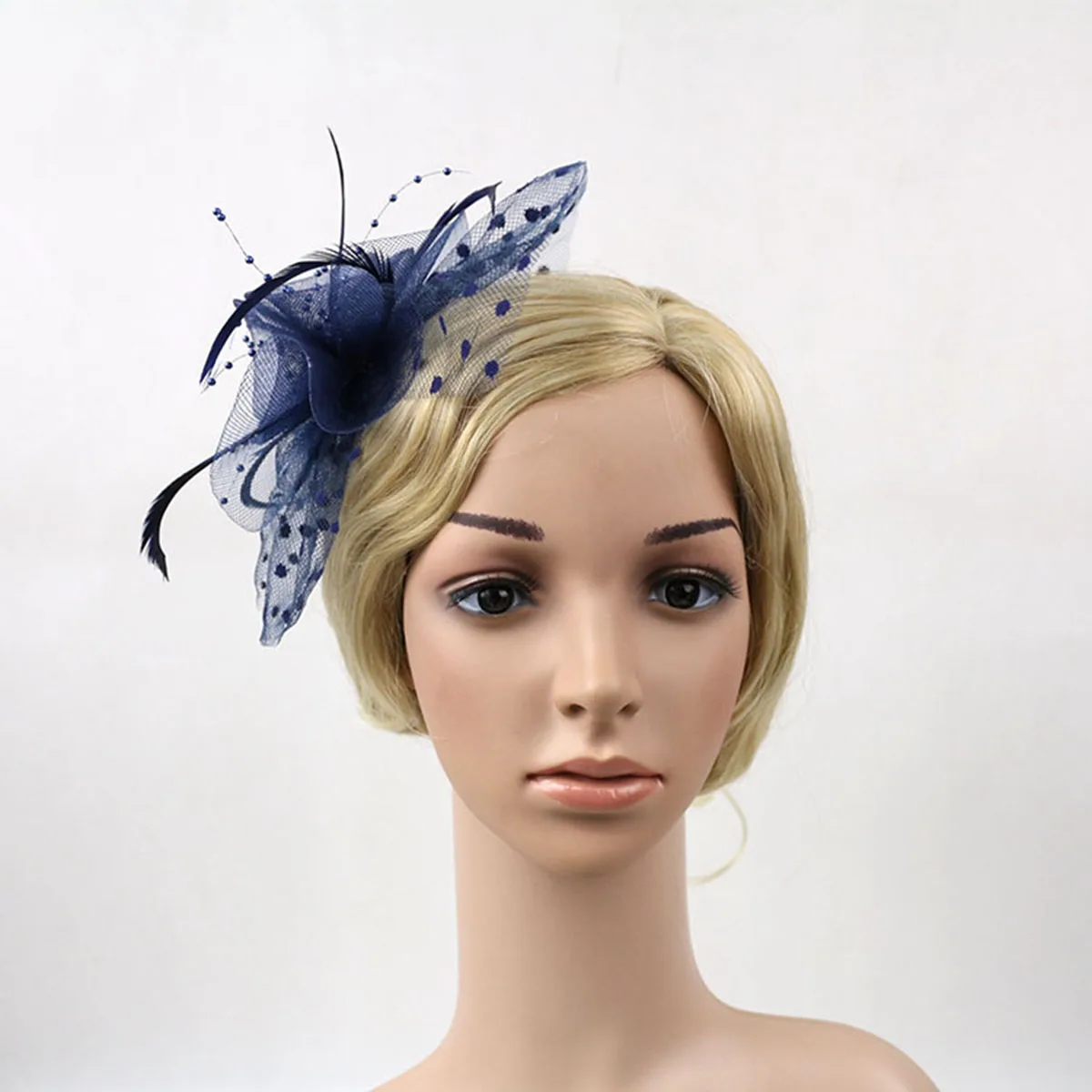 

Fascinator Hair Clip Looped Net Flower Shape Tea Party Church Gathering Summer Picnic Cocktail Headwear Hat Band