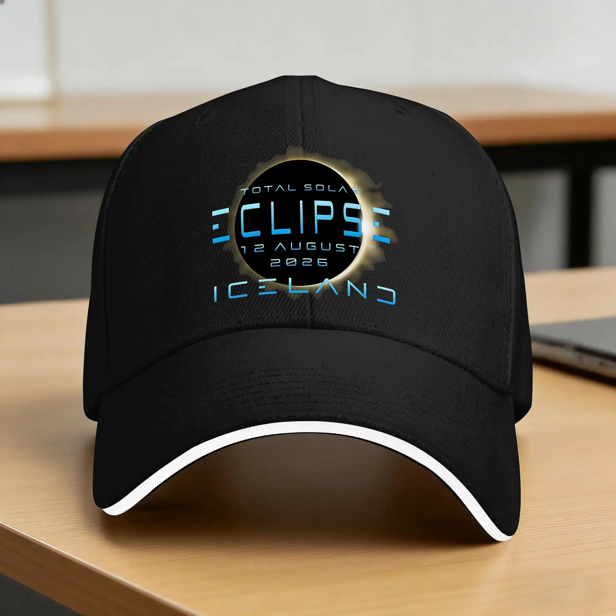 New Total Solar Eclipse 2026  Casual Baseball Cap Summer  Trucker Hat Sun Visor Running Hippie Snapback Cap Fitted Baseball Caps