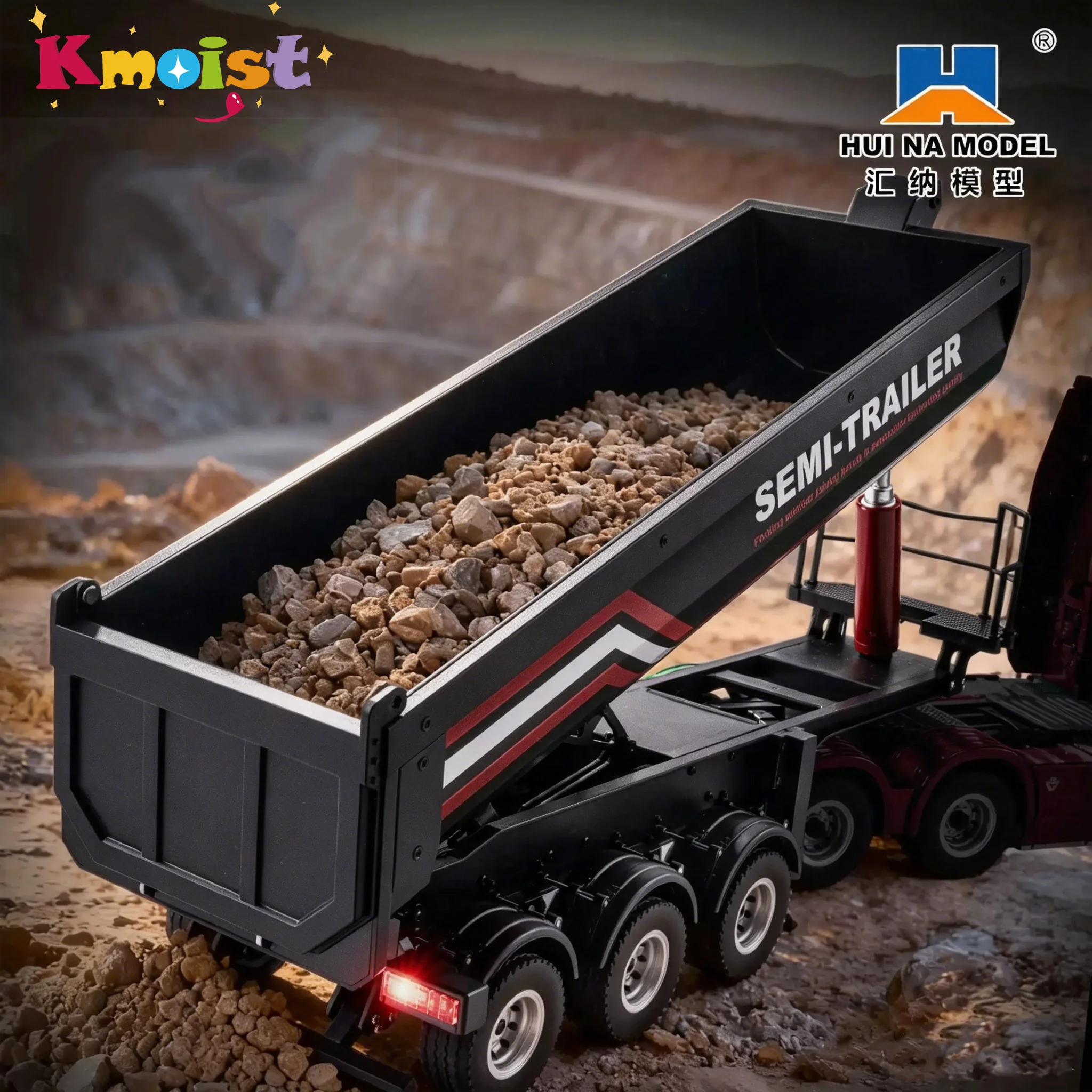 HUINA 1509 1/18 19CH รถพ่วงสำห - Dump Truck Toy บทวิจารณ์และราคา