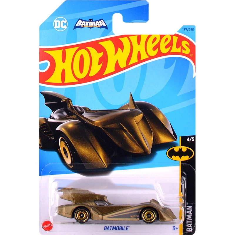 Hot Wheels DC Batman The Animated Series Batman & Robin Batmobile 1/64 Diecast Vehicle Car Model Toy for Boys Gift C4982