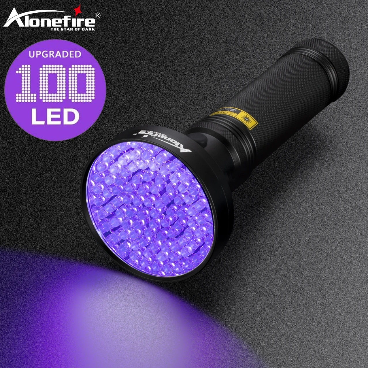 

100LED 395-405 UV Flashlight Powerful Ultraviolet Curing Torch Money Cat Dog Pet Stains Scorpion Fluorescent Ink Marker Light