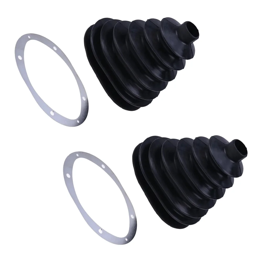 2X Black Rubber Steering Boot 6532127 for Bobcat Models 325 328 331 334 337 741 751 843 2400 Joystick Seal Kit