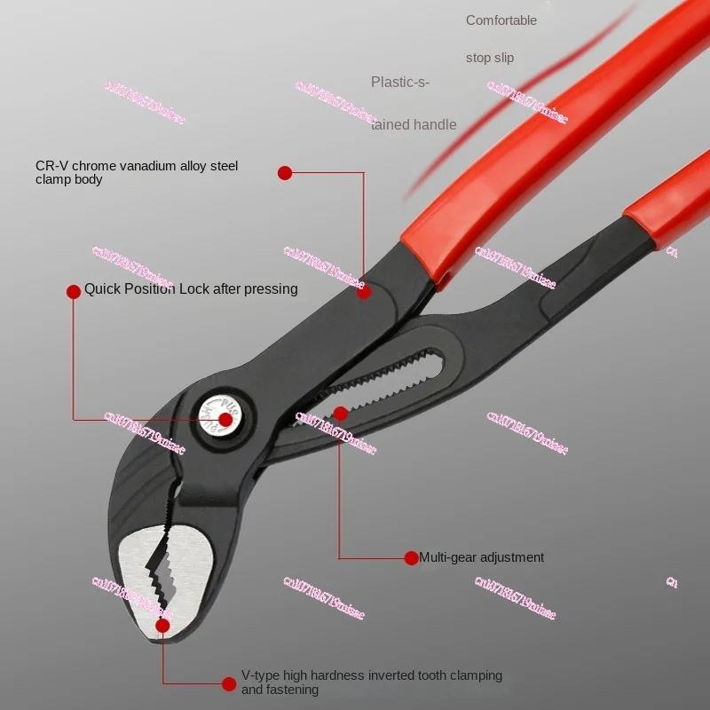 Fast Water Pump Pliers Water Pipe Pliers Multifunctional Universal Wrench Universal New Nipper for  Mouth Plumbing Pliers