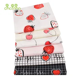Chainho,Printed Twill Weave Cotton Fabric,Patchwork Cloth,DIY Sewing Quilting Material,Handmade Textile,20x25cm/Piece,CC26-30