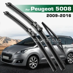 GREATROAD Wiper LHD&RHD Front & Rear Wiper Blades Set For Peugeot 5008 T87 2009 - 2016 Windshield Windscreen Window Brushes