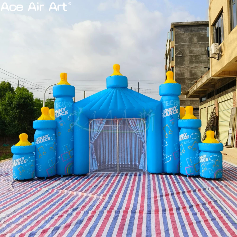 

Logo Printed Inflatable Baby Bottle Arch, Perfect for Branded Kids Events, Mother and baby store opening promotion