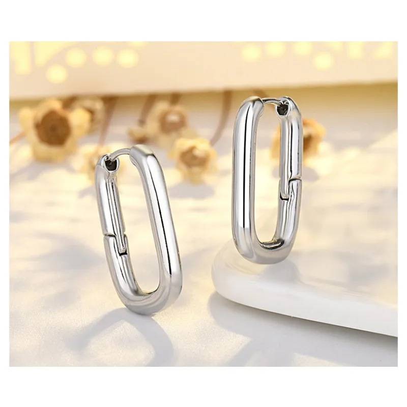 Plain Fashionable And Popular Earrings Electroplated Gold And Silver, The Best Gift For Relatives AndFriends