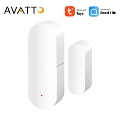 Sensore porta AVATTO Tuya Smart WiFi/Zigbee, rilevatori aperti/chiusi sensore porta di controllo APP Smart Life, lavoro per Alexa Google Home